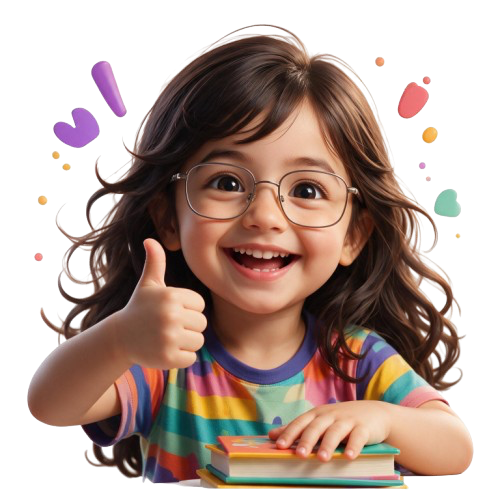 Happy student giving a thumbs up